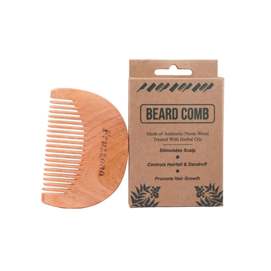 Fruzzona Neem Wood Beard Comb