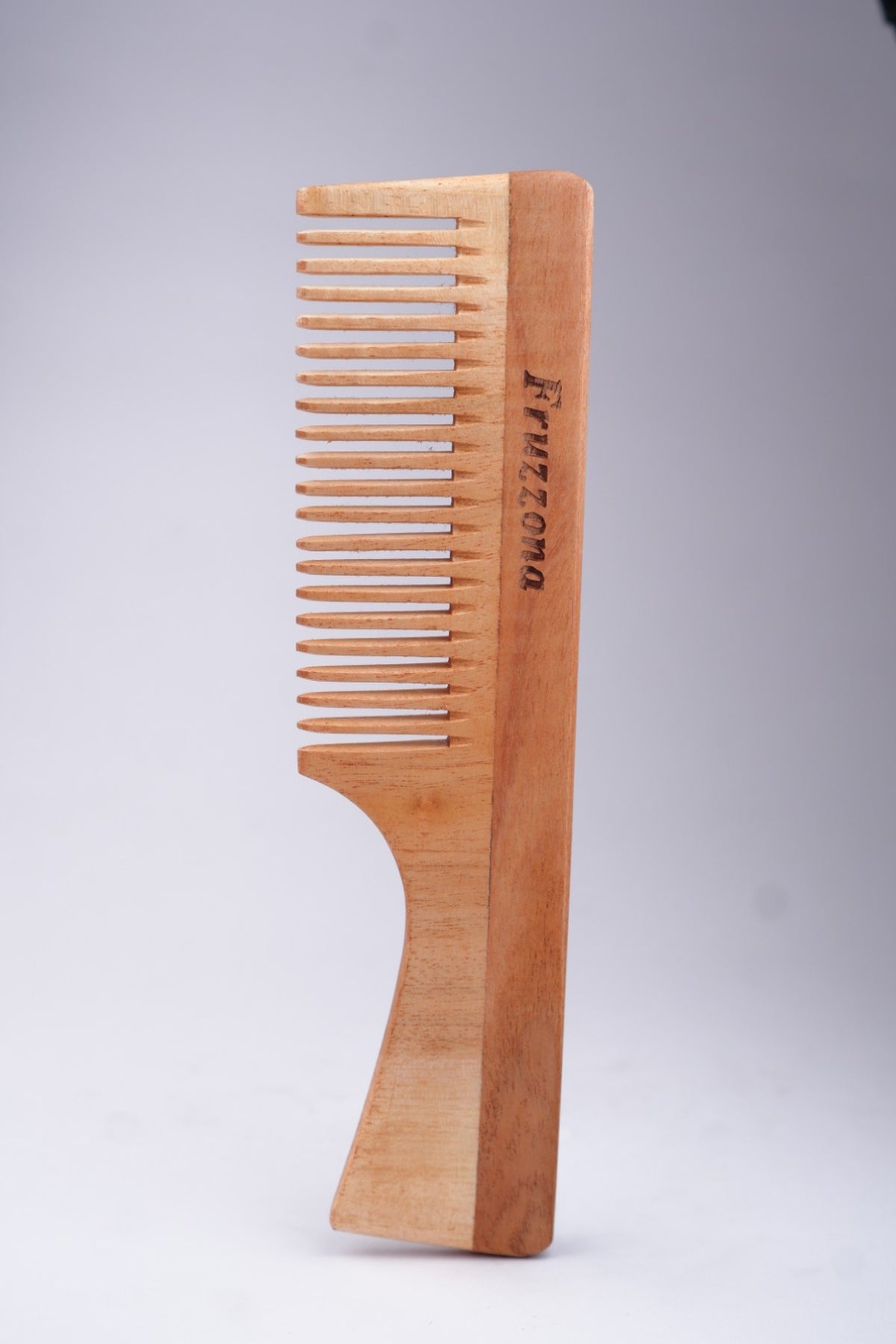 Fruzzona Neem Wood Handle Comb